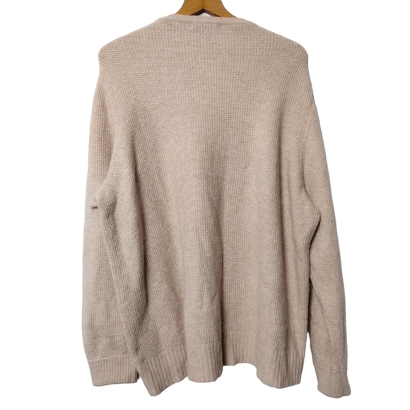 JCrew High-Low Waffle Sweater In Supersoft Yarn Size 2X - Picture 2 of 4